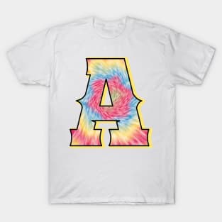 Pastel color tie dye with alpha A T-Shirt